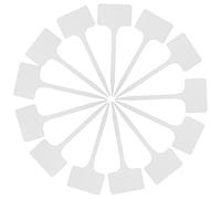 DOITOOL 20pcs White Plastic Plant Labels for Garden and Planter Simple DIY Plant Markers for Flower Sturdy Succulent Labels for Outdoor Use