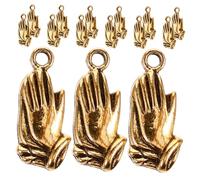 DOITOOL 20pcs Zinc Alloy Prayer Hands Charms for Jewelry Making Prayer Pendant Charms for DIY Bracelets and Necklaces Tarnish Resistant Craft Accessories with Meaningful Design