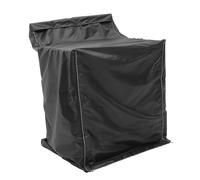 DOITOOL 210d Black Silver-coated Washing Machine Cover Back Tie - Waterproof Dustproof Sun Protection for Fully Automatic Washer and Dryer - Sturdy Laundry Appliance Protector
