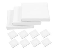 DOITOOL 24 Pcs Mini Cotton Canvas Panels Small Stretched Art Boards for Artists Portable Reusable Smooth Texture Painting Craft Supplies