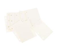 DOITOOL 240-sheet 3-hole Mini Loose Leaf Binder Paper Refillable Scrapbook Paper Set Blank Replaceable Writing for Household Notebook and Planner Office School Supplies