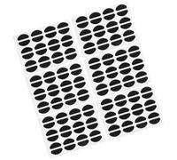 DOITOOL 24Pairs Silicone Non Slip Nose Pads for Glasses Self Adhesive Eyewear Accessories to Lift and Increase Comfort Compatible with Eyeglasses Sunglasses Black