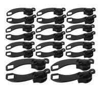 DOITOOL 24Pcs Double Layer Explosion Proof Lockable Zipper Pulls Replacement for Suitcases Luggage Travel Bags, Detachable 8# Zipper Handle Pulls for Backpack and Bag Repair