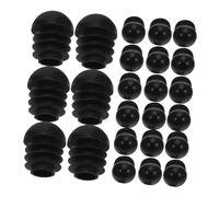 DOITOOL 24pcs Round Tube End Caps Plastic Chair Leg Inserts Furniture Foot Covers for Plastic Tubes Easy Installation Protective Round Pipe Plugs for Tables and Chairs