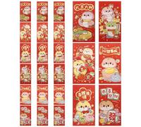 DOITOOL 24pcs Snake Year Red Envelopes for Spring Festival Chinese Year Money Packets Lucky Hong Bao Red Packets Versatile Decorative and Envelopes