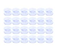 DOITOOL 24pcs Sucker Suction Cups for Glass Window Hooks Strong Adhesive Suction Holder Glass Suction Cup Double-Sided Suction Cup Table Tops Spacers Suction Cup Mini Suction Cups Clear Sucker Pads