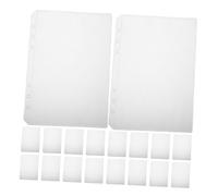 DOITOOL 25pcs Clear PVC Binder Sleeves Refill Pages for Planner Pockets Sticker Storage Budget Envelope Inserts Document Organizer
