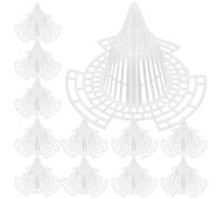 DOITOOL 25Pcs Cone Planter Inserts with Breathable Mesh Pad for Flower Pots, Plant Pot Drainage Cushions, Anti-Root Rot Plastic Bottom Gaskets for Indoor and Outdoor Gardening