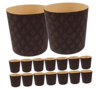DOITOOL 25pcs Panettone Cake Paper Liners Greaseproof Corrugated Baking Cups for Muffins Cupcakes Mini Cheesecakes Candy Treats Shower Wedding Party