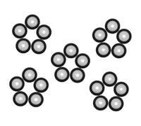 DOITOOL 25pcs Pinch Roller for Radio Tape Plastic Pressure Recorder Cassette Deck for Tape Stereo Player Bearing Roller for Video for Repair and Maintenance