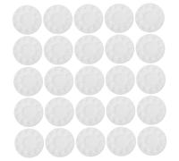 DOITOOL 25pcs Plastic Art Palette for Paint Tray with Rounded Edges Childsafe Non Stick Surface for Watercolor and DIY Painting Projects at Home School and Outdoors