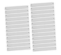 DOITOOL 25pcs Stainless Steel Geometric Bar Pendant Connectors Square Double Engravable Metal Tags for DIY Necklace Charms Modern Chic Jewelry Making Supplies