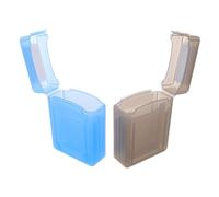 DOITOOL 2pcs 2.5 Inch Hard Drive Case with Dual Slot Plastic Design, Anti-static and Efficient Organisation for Hard Disks and Ssds, for Daily Commutes and Business Travel