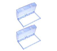 DOITOOL 2Pcs 86 Type Waterproof Switch Socket Cover with Self-Adhesive Backing, Blue Splash-Proof Electrical Outlet Protector for Indoor Use, Weatherproof Socket Safety Guard