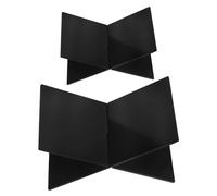 DOITOOL 2pcs Acrylic Book Display Stand Open Book Holder Shelf Rack Coffee Stand for Reading Display Cookbook Recipe