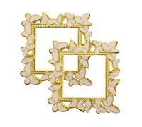 DOITOOL 2pcs Acrylic Butterflies Cartoon Shape Switch Protection Cover with Marking Place and Decoration Function for Wall and Living Room Socket Protection