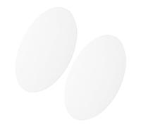 DOITOOL 2pcs Acrylic Light Diffuser for Ceiling Lights, 14.76 Inch Diameter and 2mm Thick White Acrylic Shade, Anti-Glare Feature with Simple Installation for Comfortably Lit Spaces