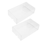 DOITOOL 2pcs Acrylic Mouse Case Mouse Protector Acrylic Cover for Home Use Scratch Resistant and Protection against Water and Contaminants