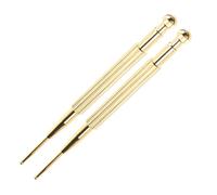 DOITOOL 2Pcs Acupuncture Pen Ear Point Probe Stainless Steel Reflexology Tools for Ear Points and Back Comfortable to Touch Golden Acupressure Pen for Personal Health Care