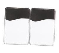 DOITOOL 2pcs Adhesive Phone Card Holder Stick PU Wallet Sleeve for Smartphones Durable Back Sticker with Strong Hold Fits Various Cards and Phone Models
