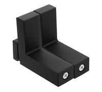 DOITOOL 2pcs Adjustable Glass and Wood Shelf Brackets Heavy Duty Clamp Holders for Floating Shelves Stable Support Clips Easy Installation Durable Hardware Replacement