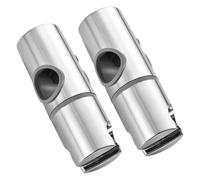 DOITOOL 2pcs Adjustable Hand Shower Arm Slider with Abs Material Shower Head Rail Holders Easy Installation Brackets for Bathroom Bath Use