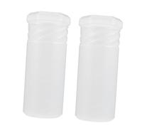 DOITOOL 2Pcs Adjustable Height Travel Case for Shaving Brushes Durable Shave Brush Holder for Home Outdoor and Professional Use Twist Open Design Transparent Storage