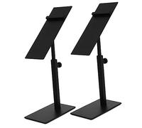 DOITOOL 2pcs Adjustable Metal Shoe Display Stand Stainless Steel Display Racks for High Heels Shoes Rack Simple Design