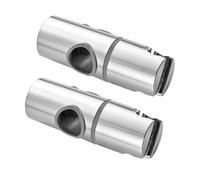 DOITOOL 2pcs Adjustable Shower Head Holders with Slide Bar Brackets for Bathroom Hand Shower Arm Sliders with Rubber Pads Abs Material for Flexible Height and Secure Fit