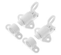 DOITOOL 2Pcs Aluminum Alloy Self-Closing Spring Door Lock Latch for Attic Loft Ceiling Hatch, Resilient Barrel Bolt Latch with Sliding Mechanism for Cabinet, Window, Gate, and Wooden Fence