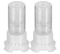 DOITOOL 2pcs Ant Water Feeding Station for Ants Colony Plastic and Glass Material 5ml Capacity Each Designed to Save Time and Energy