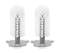 DOITOOL 2pcs Aquarium Turtle Shell Cleaning Brush with Suction Cup - Plastic Turtle Scrub Brush Tank Reusable Tortoise Shell Cleaner for Reptile Tank Accessories