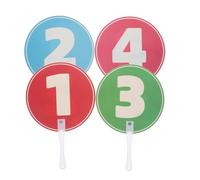 DOITOOL 2pcs Auction Paddle for Students - Classroom Answer Board - Blank Scorecard for Teacher Student Game School Supplies Gadgets