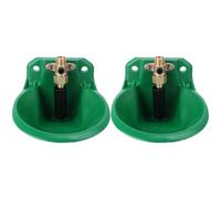 DOITOOL 2pcs Automatic Copper Valve Sheep Drinking Bowl, Anti-Aging Impact-Resistant Water Fountain for Lambs and Cattle, Livestock Pet Supplies