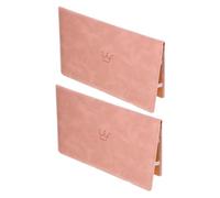 DOITOOL 2pcs Birth Certificate Sleeve Protector Fake Leather Document Organizer for Secure Storage of Vital Records Lightweight and Design for Newborn Keepsakes