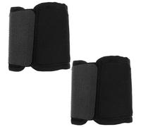 DOITOOL 2pcs Black Fly Boots for Horse Horse Leg Protective Wraps with Hoof and Tendon Support for Outdoor Riding and Training