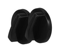 DOITOOL 2pcs Black Plastic Replacement Knobs for Gas Stove and Gas Range Heat Resistance and Simple Operation Features, for Kitchen Use as Pressure Cooker and Grill Burner Timer Switch