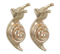 DOITOOL 2PCS Brass Snail Drawer Knobs | Feng Shui Animal Cabinet Knobs | Dresser Pull Handle for Kitchen Bedroom Bathroom Art Retro Decor