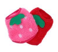 DOITOOL 2Pcs Breathable Warm Dog Clothes Puppy Winter Apparel Rabbit Pattern Soft Pet Outfit for Small Dogs Multi-function Cozy Random Color
