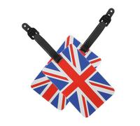 DOITOOL 2pcs British Flag Luggage Tags for Suitcases and Bags, Lightweight PVC Travel Identification Labels with Stylish Design for Men and Women, for Multiple Travel Scenarios