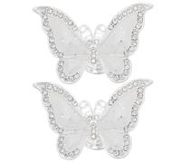 DOITOOL 2PCS Butterfly Cabinet Knobs: Kawaii Cabinet Drawer Pulls - Wardrobe Furniture Handles Single Hole Cupboard Pulls for Kitchen Dresser Door