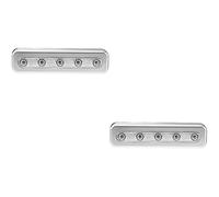 DOITOOL 2pcs Cabinet Light Wardrobe Closet Lights Stick Anywhere Wireless Battery Operated LED Night Bar for Closet Stairs Drawer