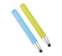 DOITOOL 2pcs Capacitive Stylus Pens for Tablets and Touch Screens Soft Silicone Tips for Smooth Precise Drawing Safe Design in Blue and Fluorescent Green Enhances Learning and Creativity
