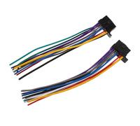 DOITOOL 2pcs Car Audio Stereo Wiring Harness Adapter for Radio Installation Heavy Duty Copper-coated Aluminum Reliable Connection with Minimal Signal Loss Easy Plug Play Setup