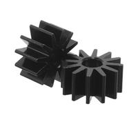 DOITOOL 2pcs Car Tweeter Heatsink Gear-shaped Cooling Fin and 20 Core Design, High Thermal Conductivity Plastic Material for Tweeter Upgrade, Repair, and Sound Quality Preservation