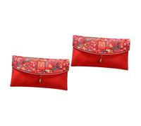 DOITOOL 2pcs Chinese Wedding Red Packets Classic Engagement Red Envelope for Bridal Gift Money Traditional Double Suitable for Wedding Guests and Celebrations