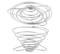DOITOOL 2pcs Coffee Filter Holder Stainless Steel Coffee Dripper Foldable Detachable Silver Lightweight Easy to Clean for Travel Use