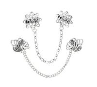 DOITOOL 2pcs Collar Pin Brooch Elegant Zinc Alloy Not Easy to Deform Easy to Use Clothing Accessories for Anniversary and Valentine's Day with A Variety of Shapes