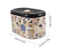 DOITOOL 2Pcs Cookie Tins with Lids, Tinplate Storage Boxes for Snacks and Candy, Sealed Biscuit Containers in Plant Garden Design, Suitable for Holiday and Desktop Use