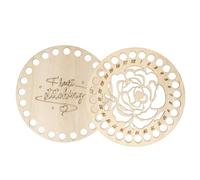 DOITOOL 2pcs Cross Stitch Thread Organizer Wooden Embroidery Floss Holder Thread Organizer Tool Portable Design